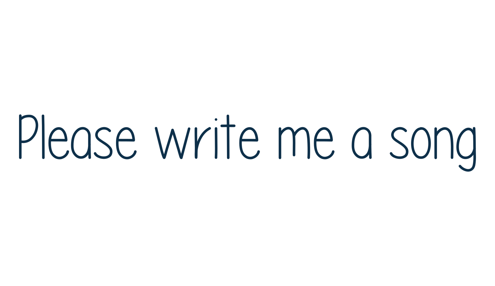 Please write me a song, script handwritten fancy decorative calligraphy font preview