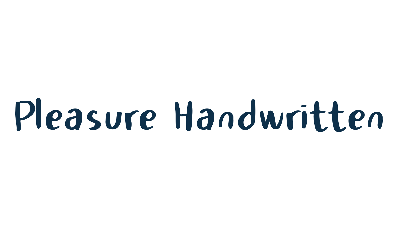 Pleasure Handwritten, script handwritten fancy decorative calligraphy font preview