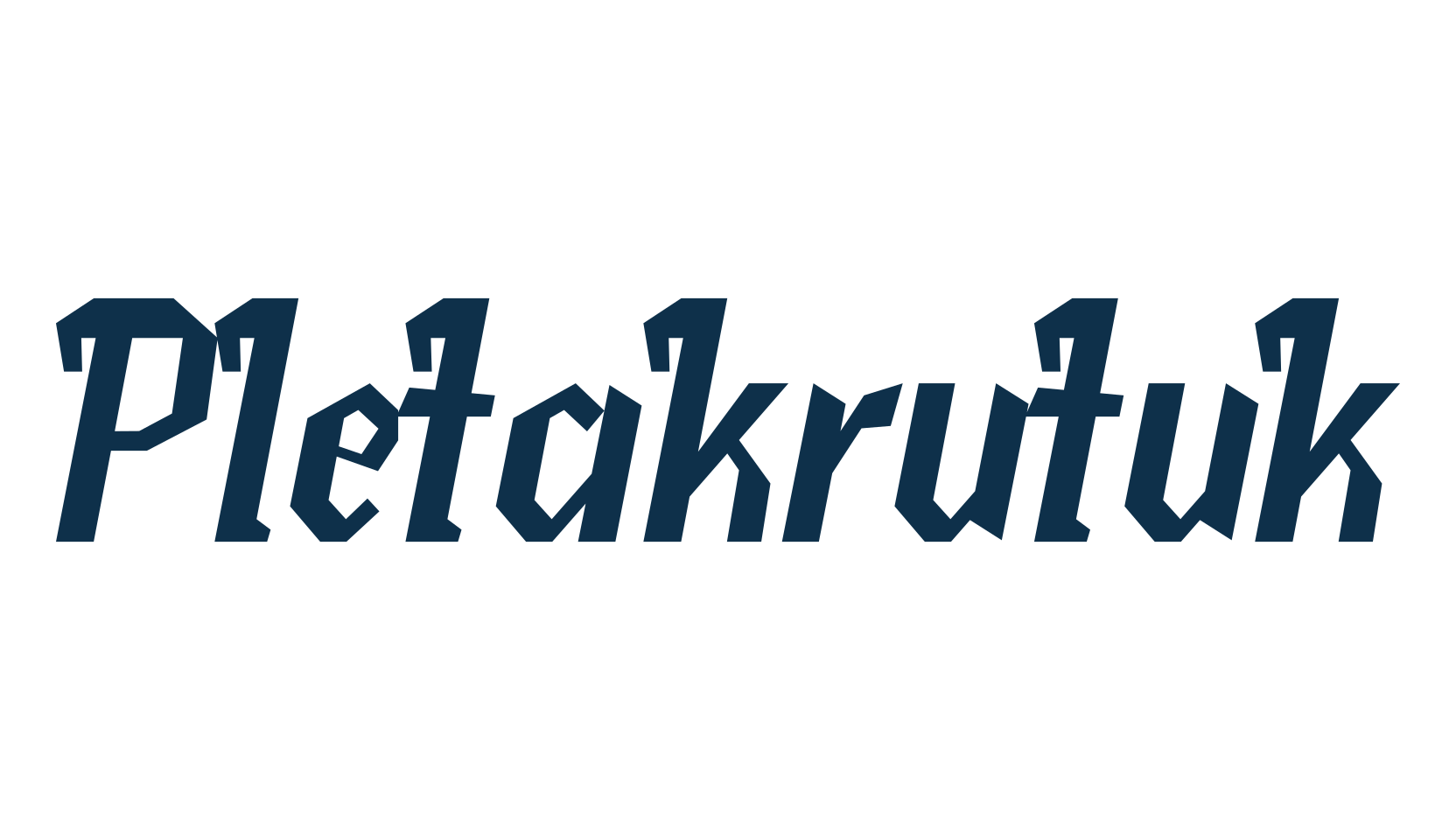 Pletakrutuk, fancy various decorative font preview