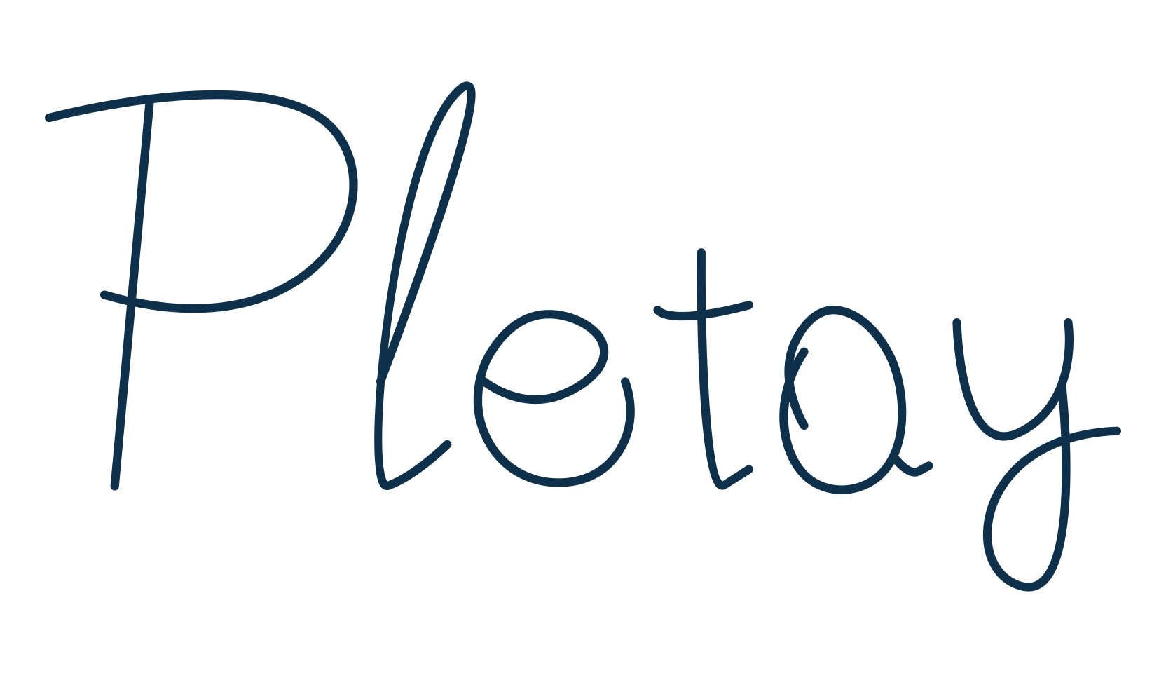 Pletoy, script handwritten fancy decorative calligraphy font preview