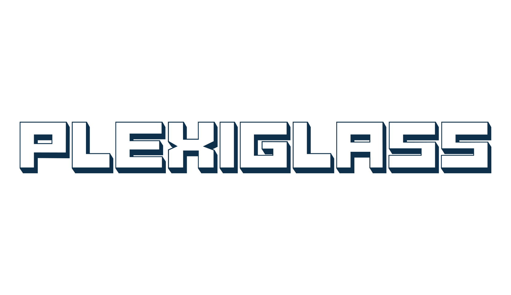 Plexiglass, square font preview