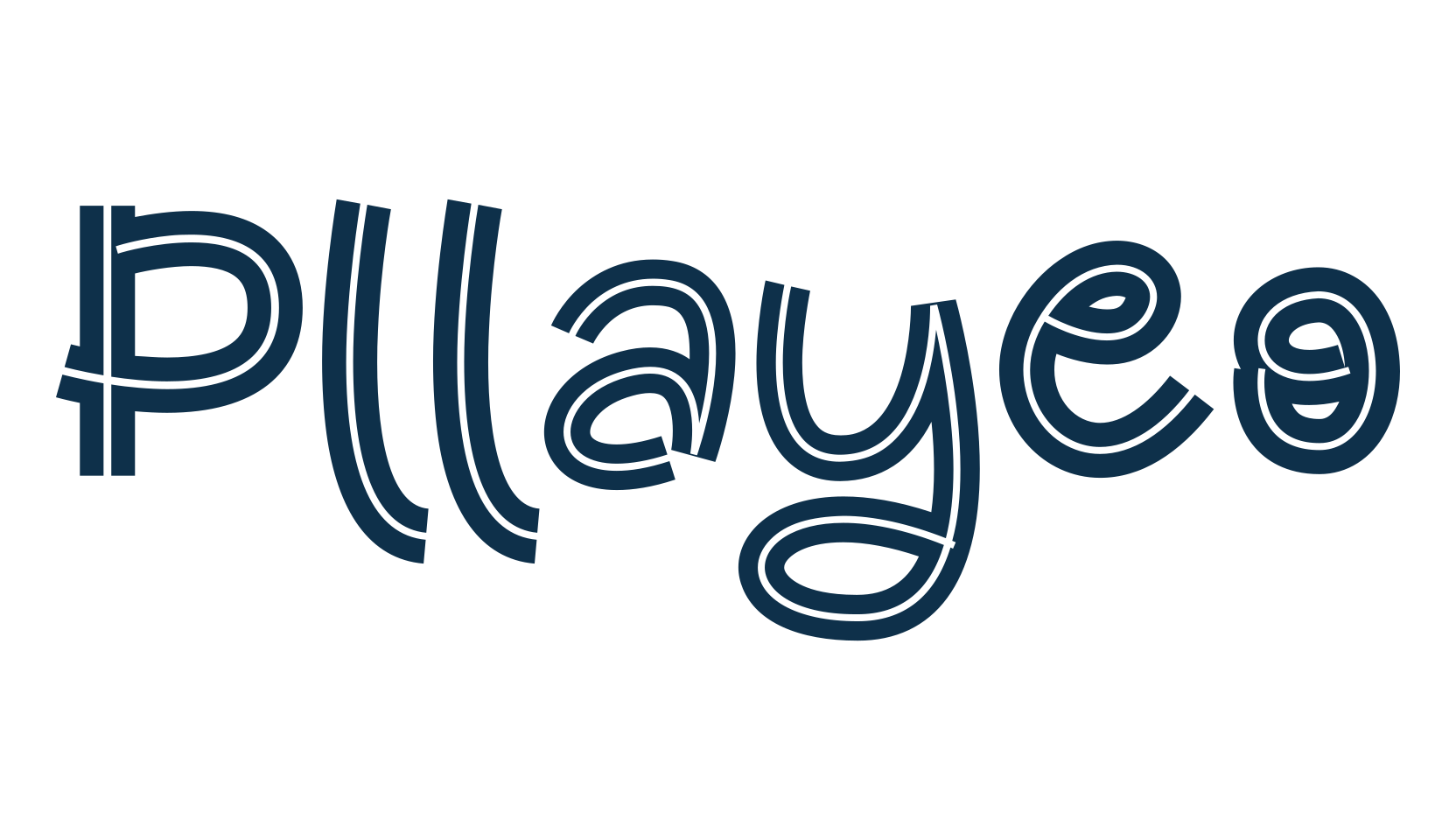 Pllayeo, cartoon font preview