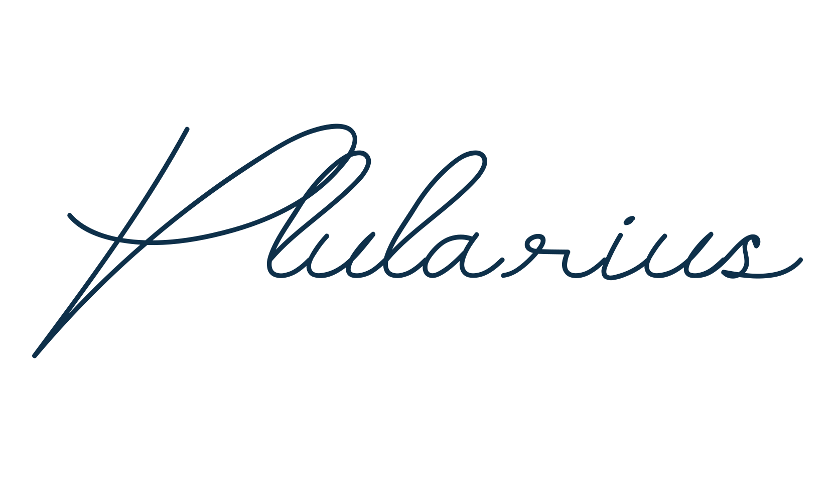 Plularius, handwriting font preview