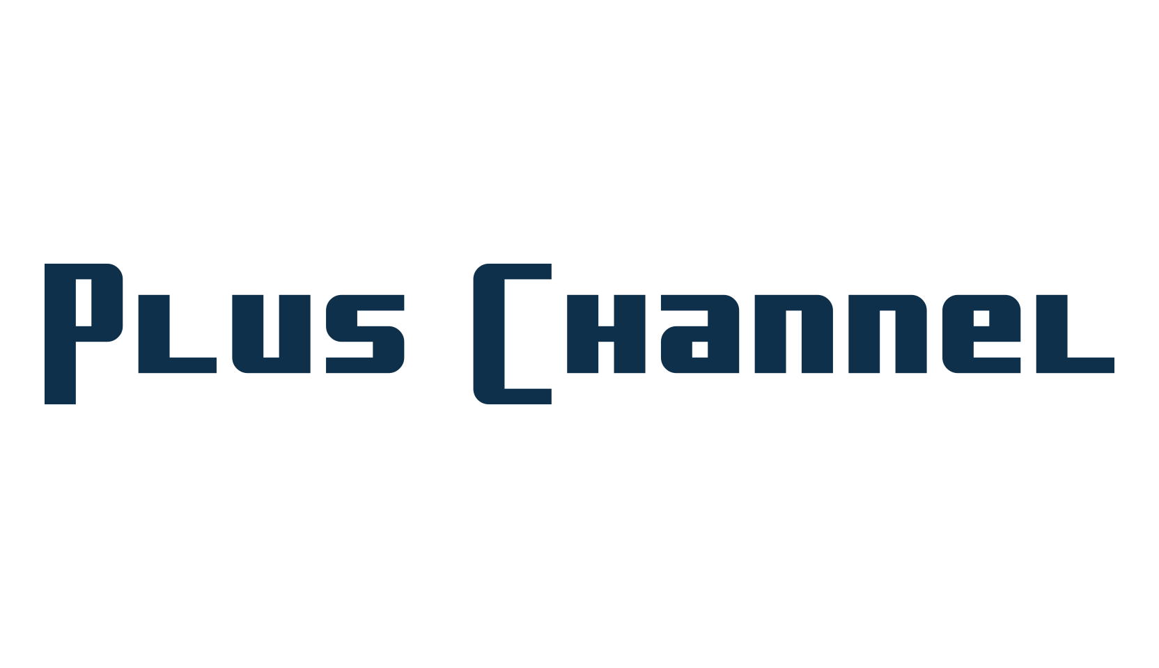 Plus Channel, basic sans serif font preview
