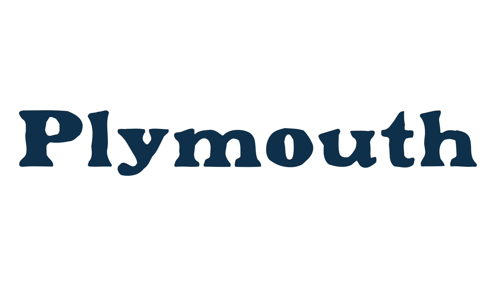 Plymouth, fancy eroded decorative font preview