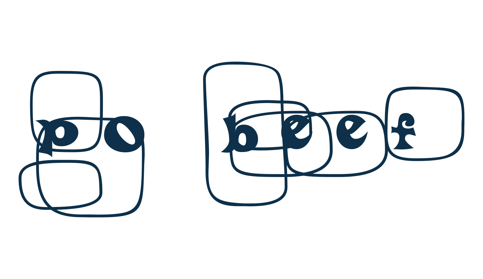 Po Beef, fancy decorative font preview