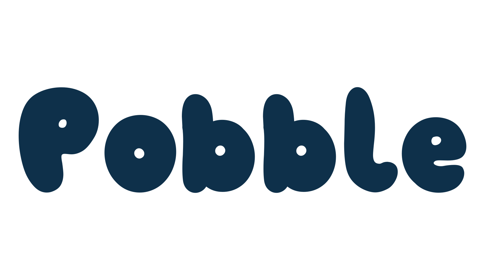 Pobble, fancy cartoon decorative font preview