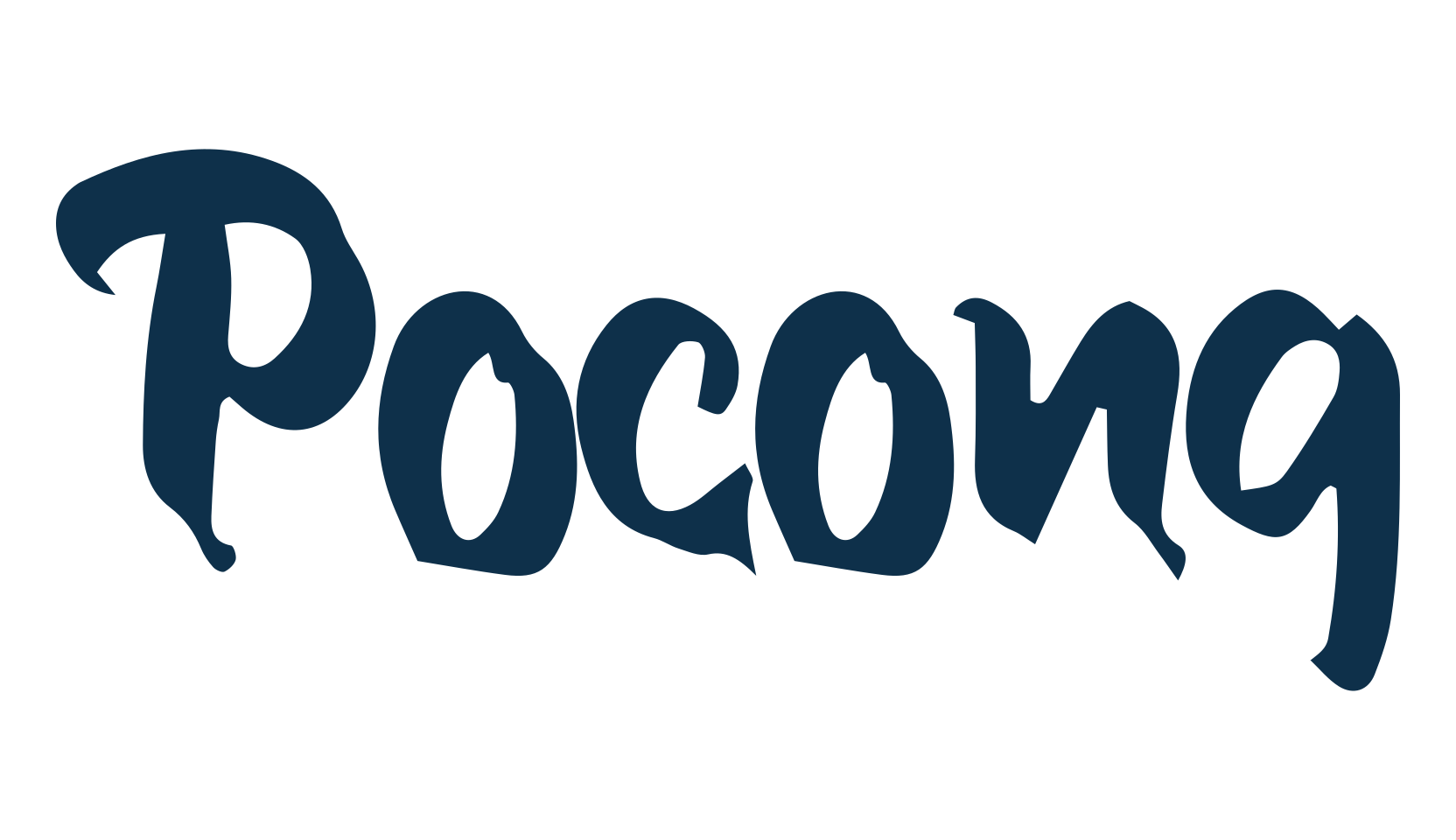 Pocong, halloween font preview