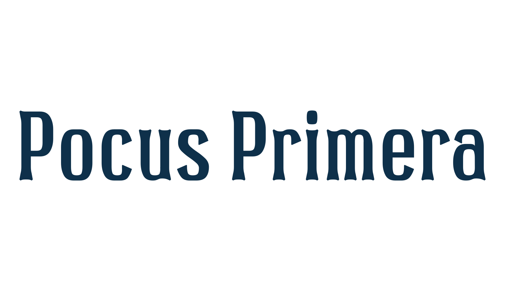 Pocus Primera, various font preview