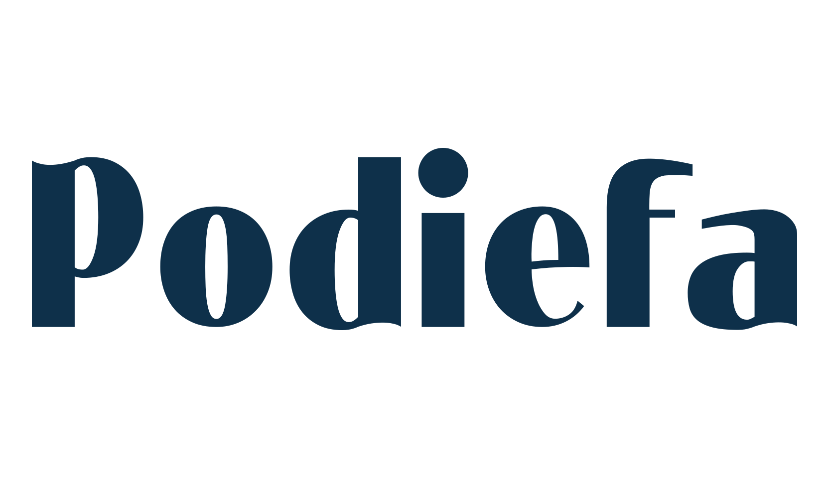 Podiefa, sans serif font preview