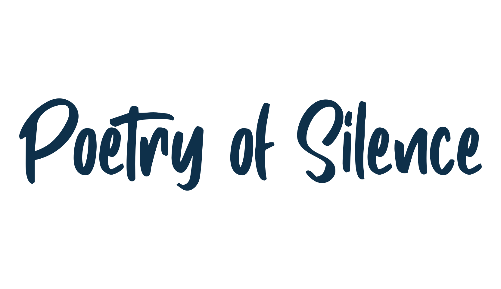 Poetry of Silence, handwriting font preview