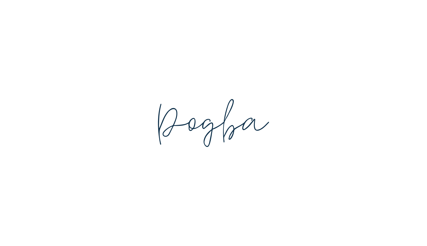 Pogba, handwriting font preview