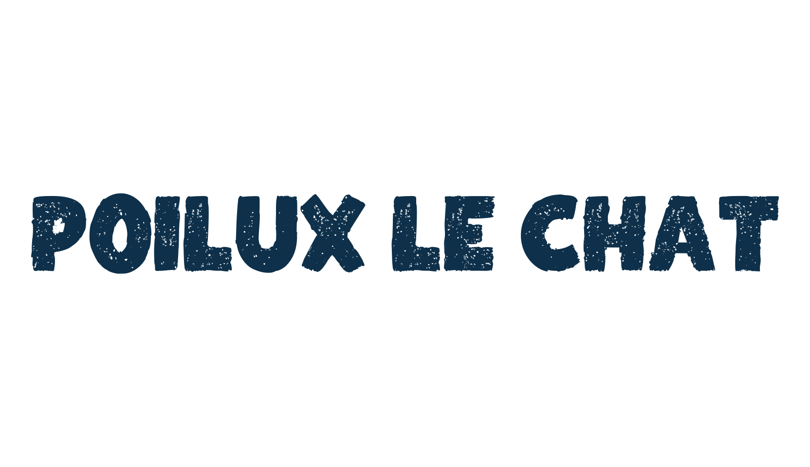 Poilux le Chat, fancy eroded decorative font preview