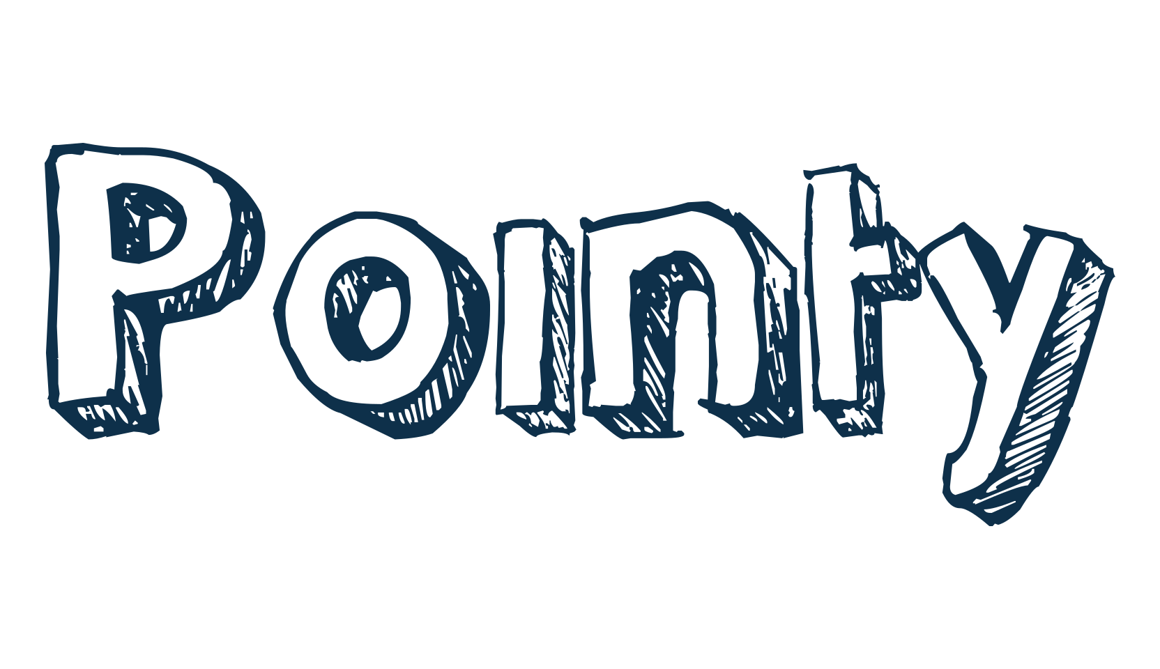 Pointy, fancy various decorative font preview