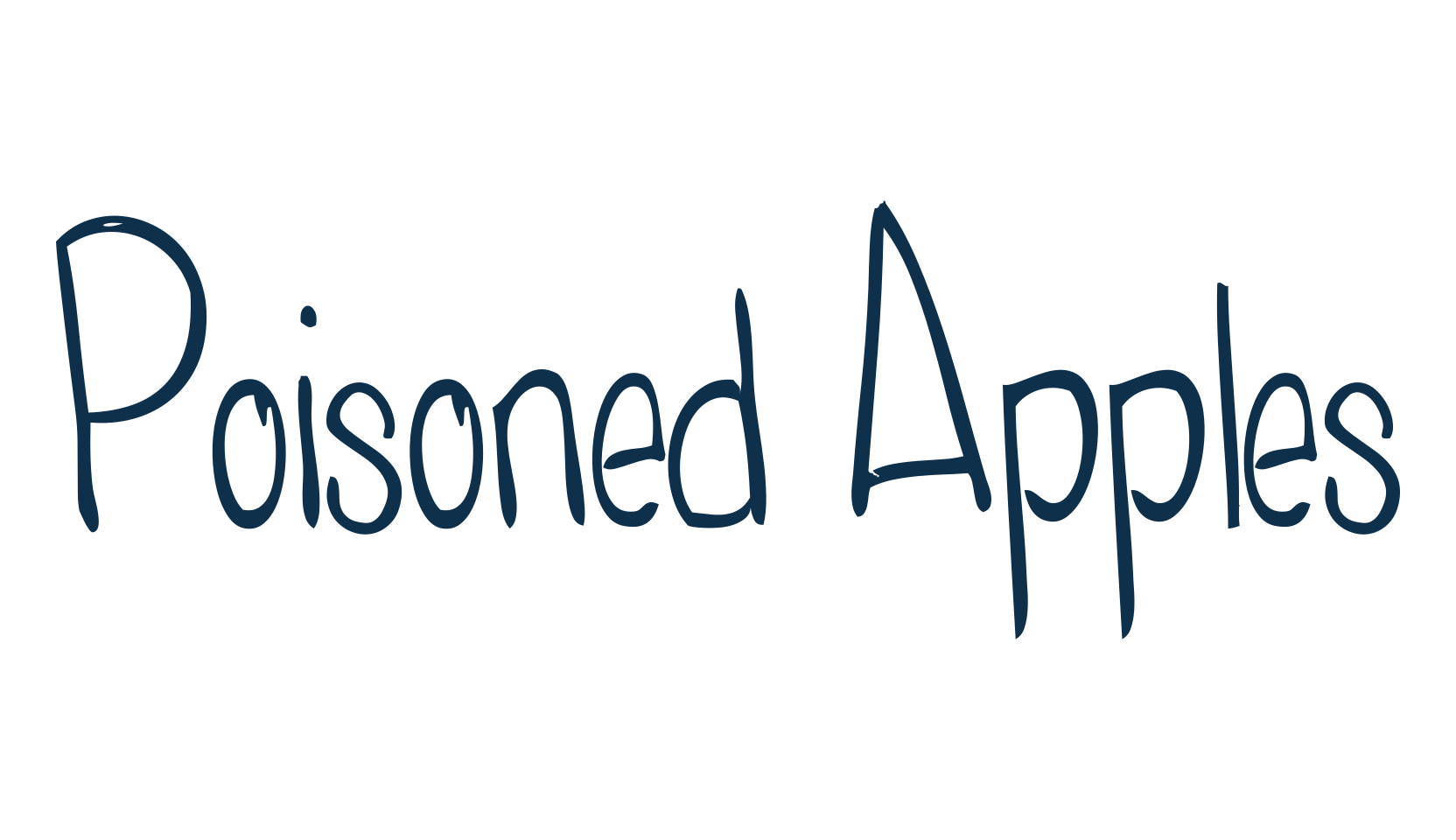 Poisoned Apples, script handwritten fancy decorative calligraphy font preview