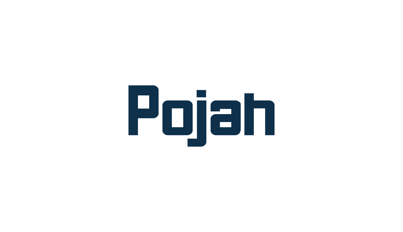 Pojah, basic sans serif font preview