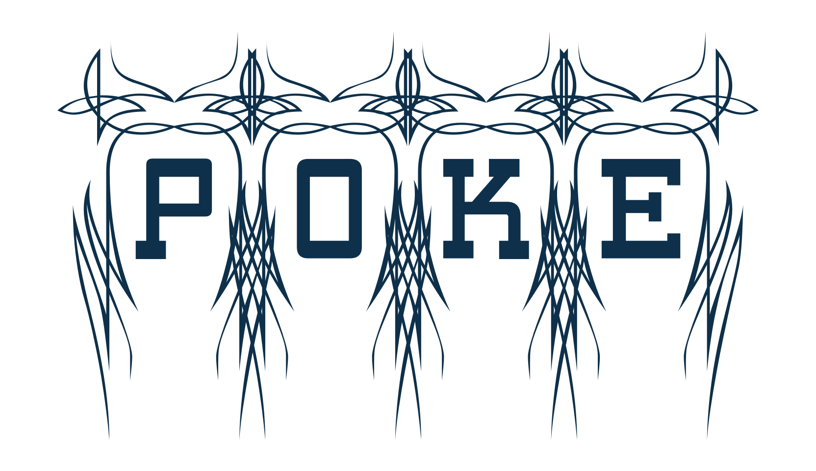 Poke, western font preview