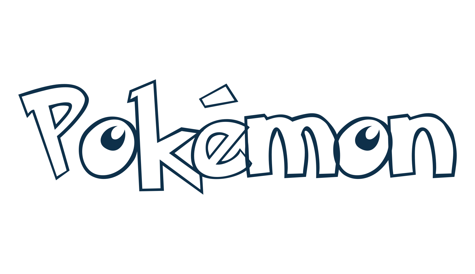 Pokémon, cartoon font preview