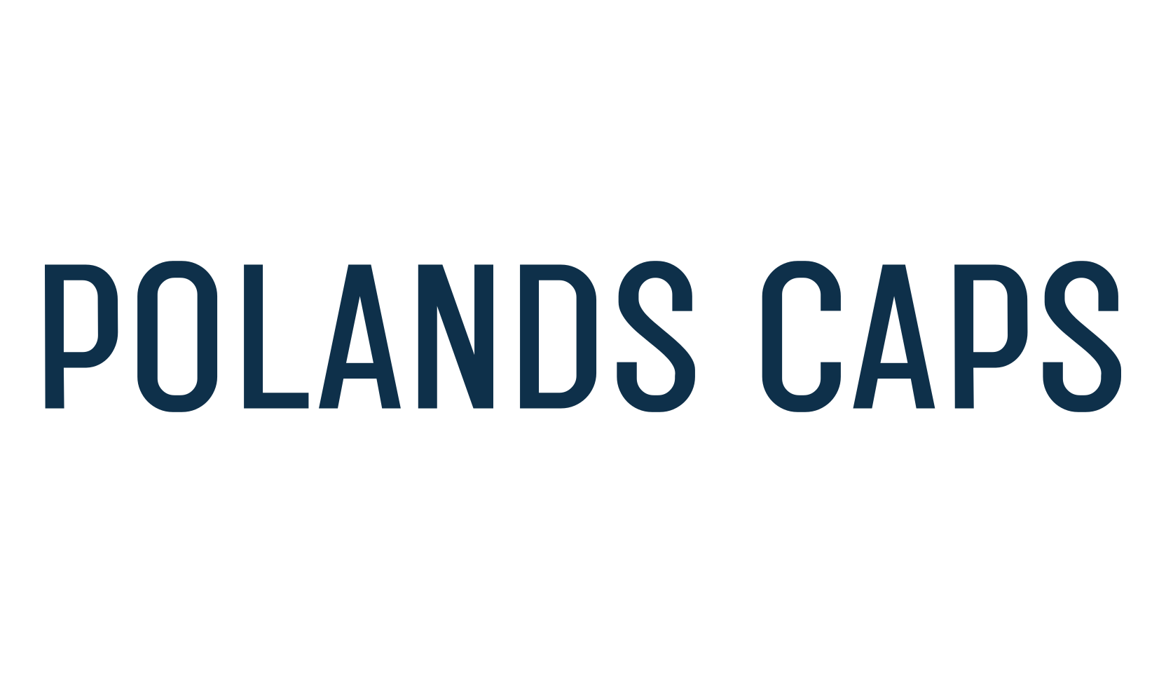 Polands Caps, sans serif font preview