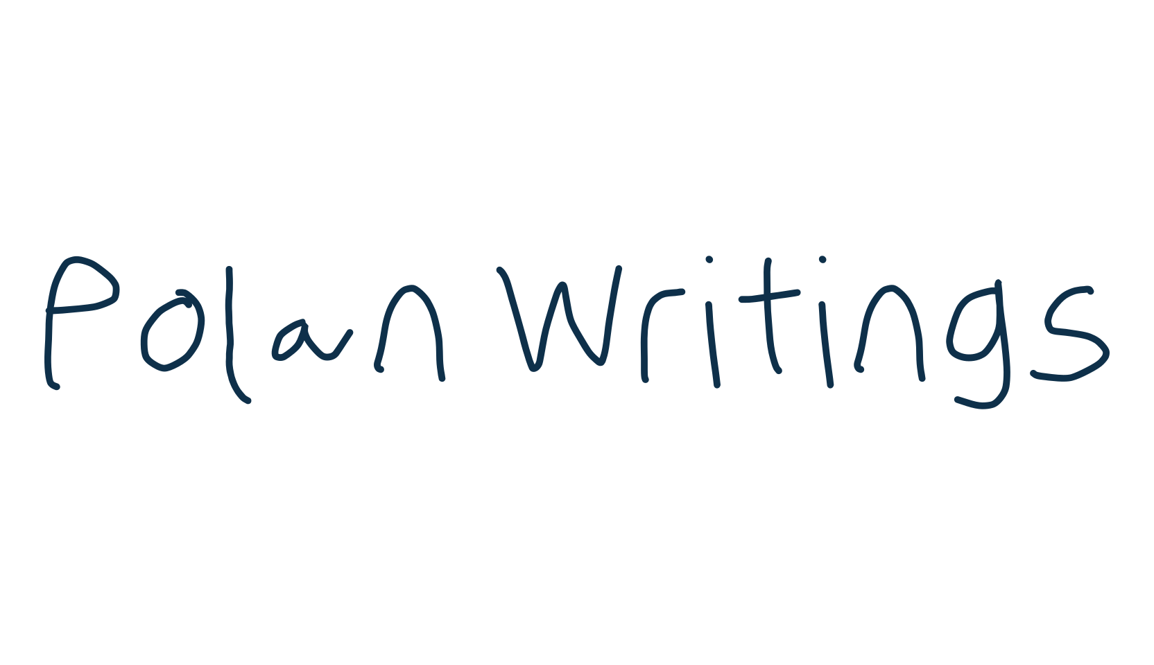 Polan Writings, handwriting font preview