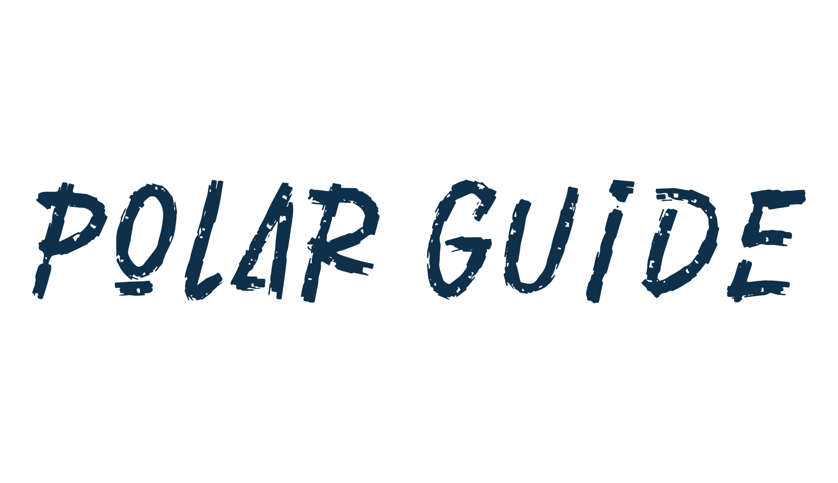 Polar Guide, brush font preview