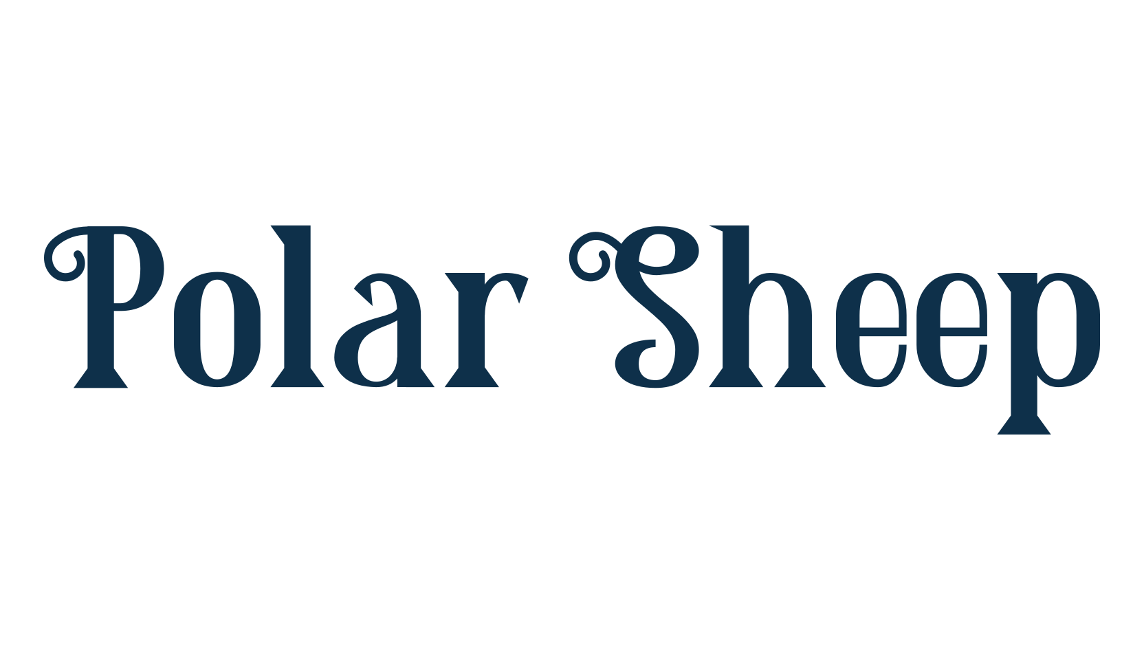 Polar Sheep, fancy various decorative font preview