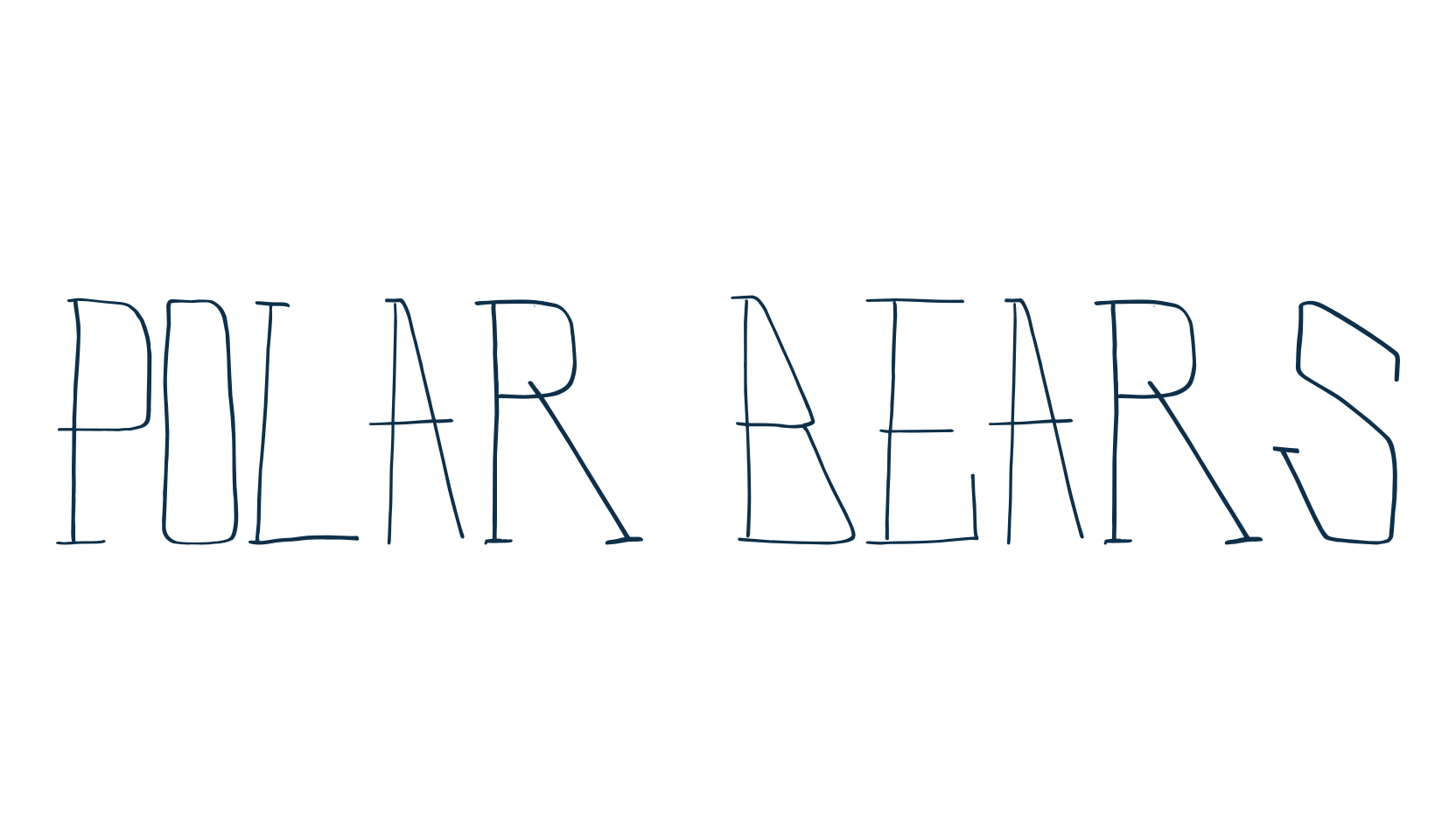 Polar Bears, fancy decorative font preview