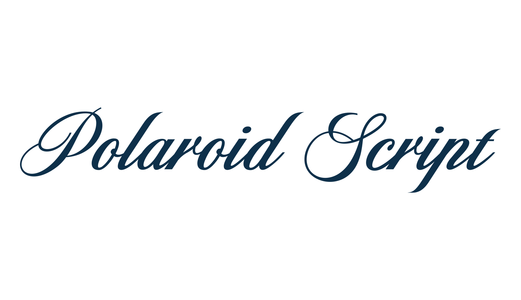 Polaroid Script, script calligraphy fancy decorative font preview