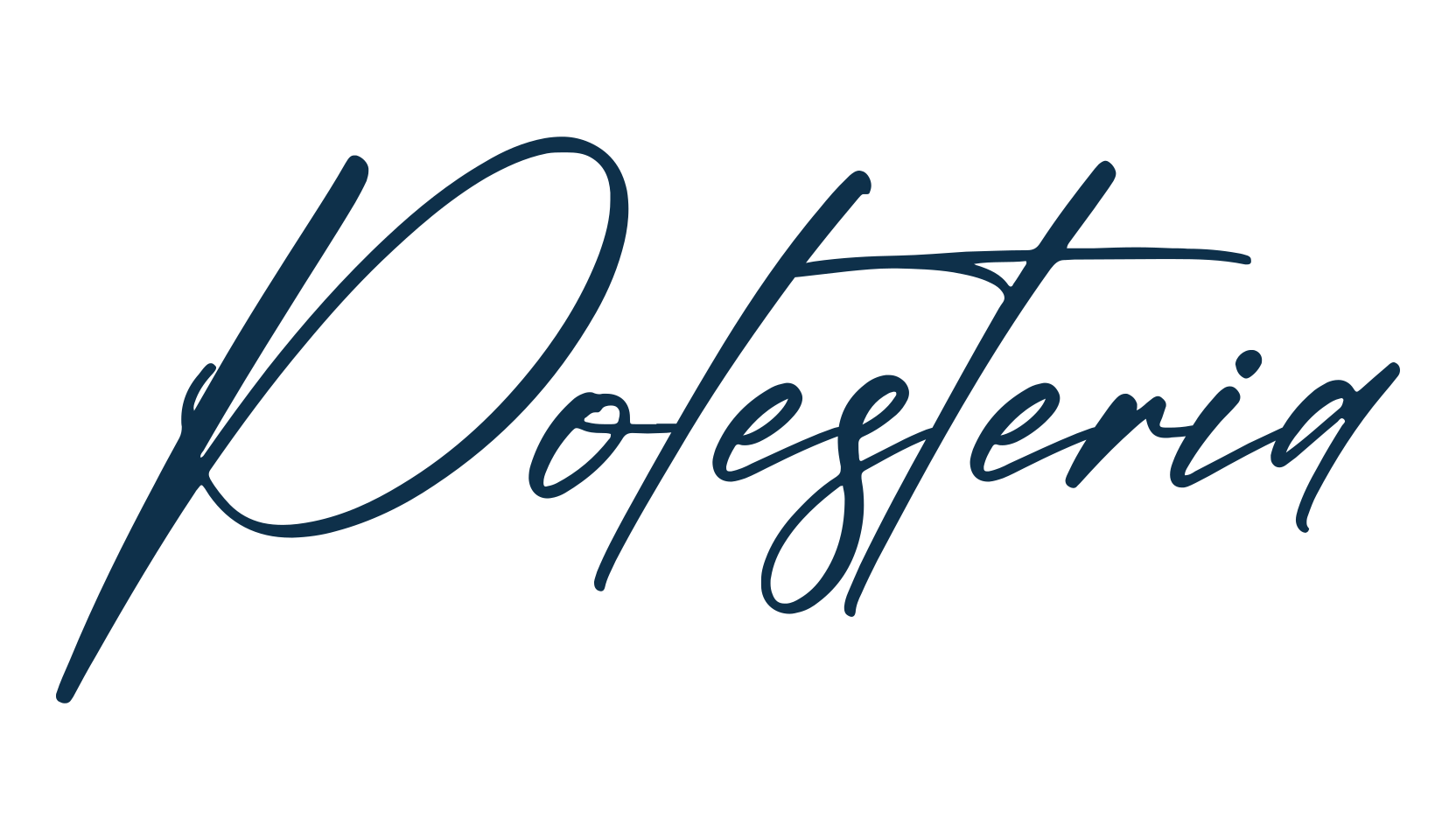 Polesteria, script handwritten fancy decorative calligraphy font preview