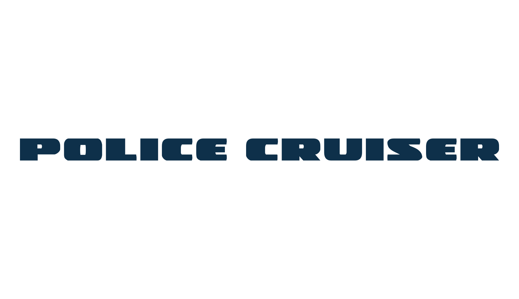 Police Cruiser, fancy various techno sci-fi font preview