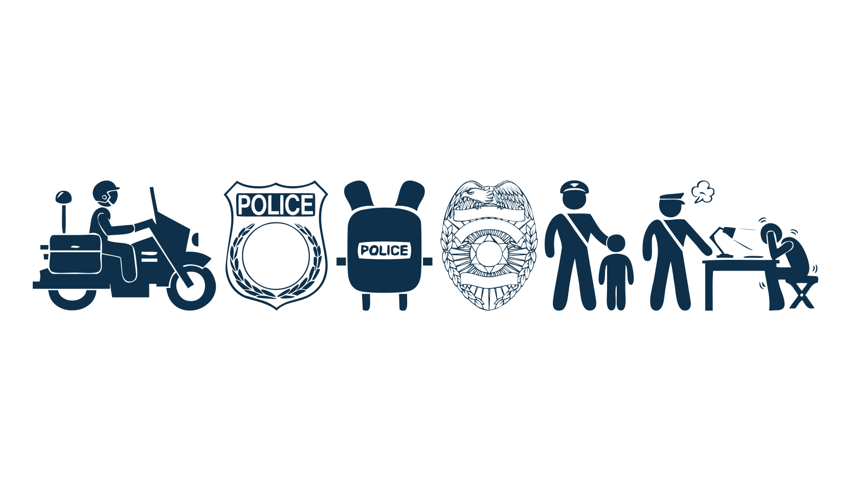 Police, fancy decorative font preview