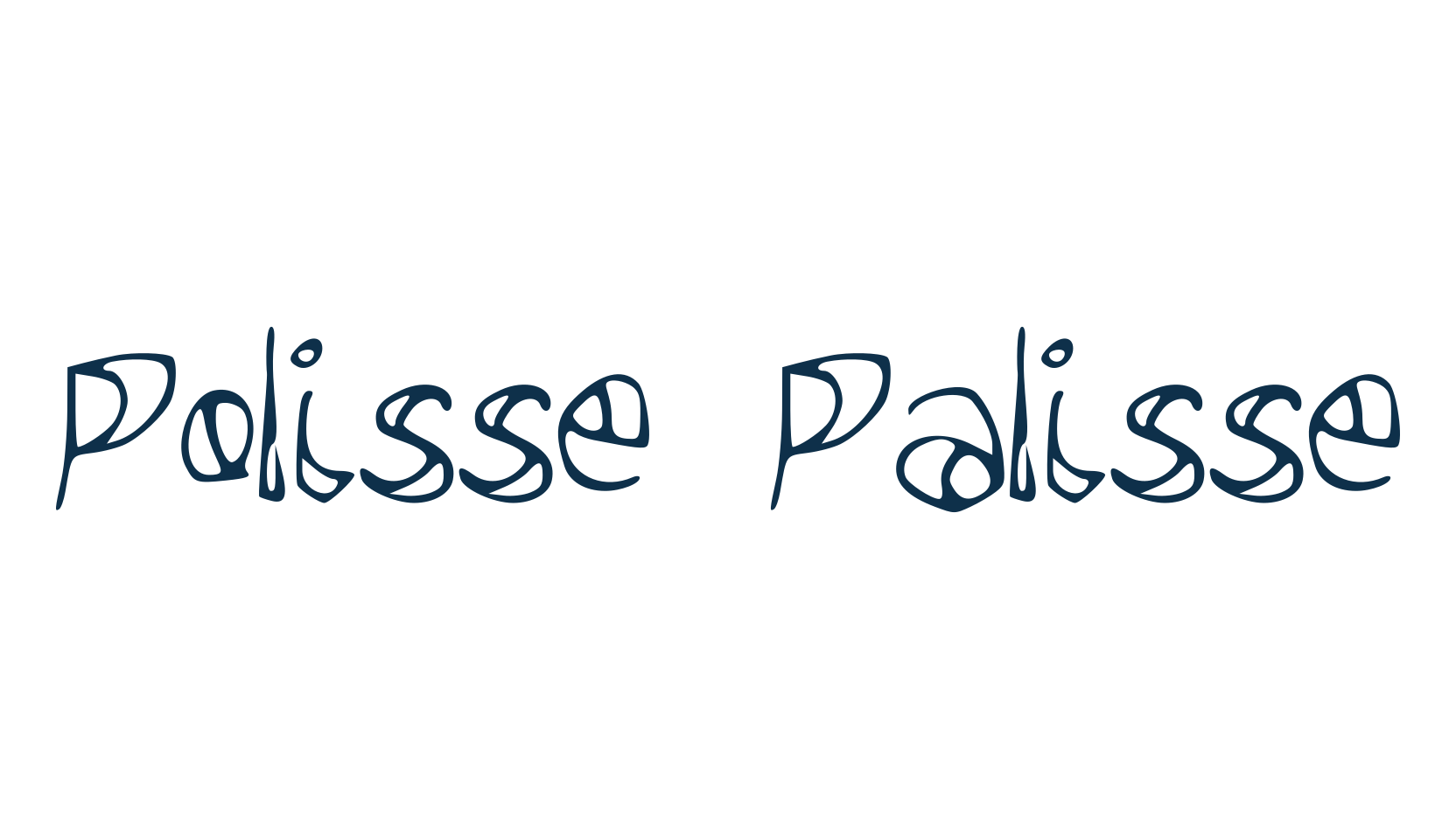 Polisse Palisse, various font preview