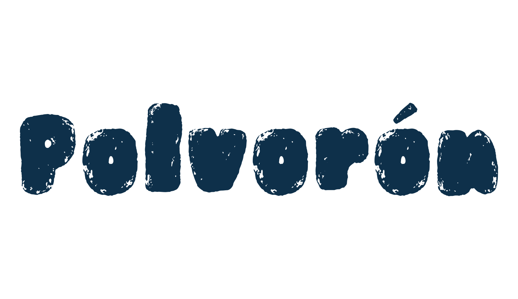 Polvorón, eroded font preview