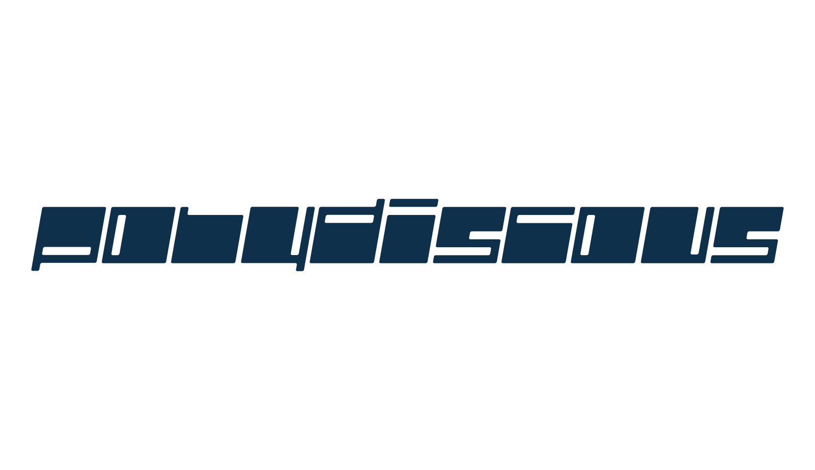Polydiscous, techno square sci-fi font preview