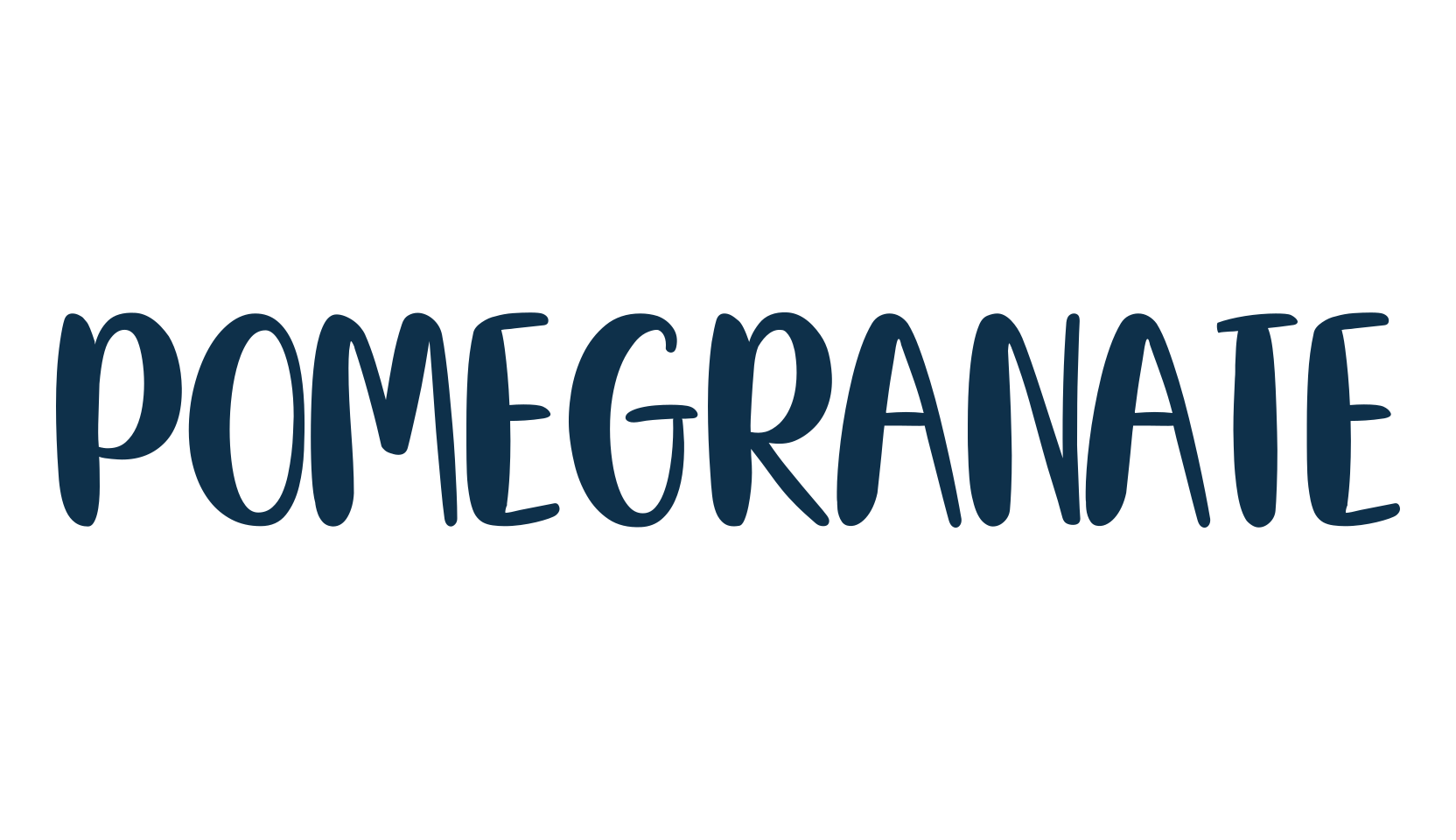 Pomegranate, fancy various decorative script calligraphy font preview