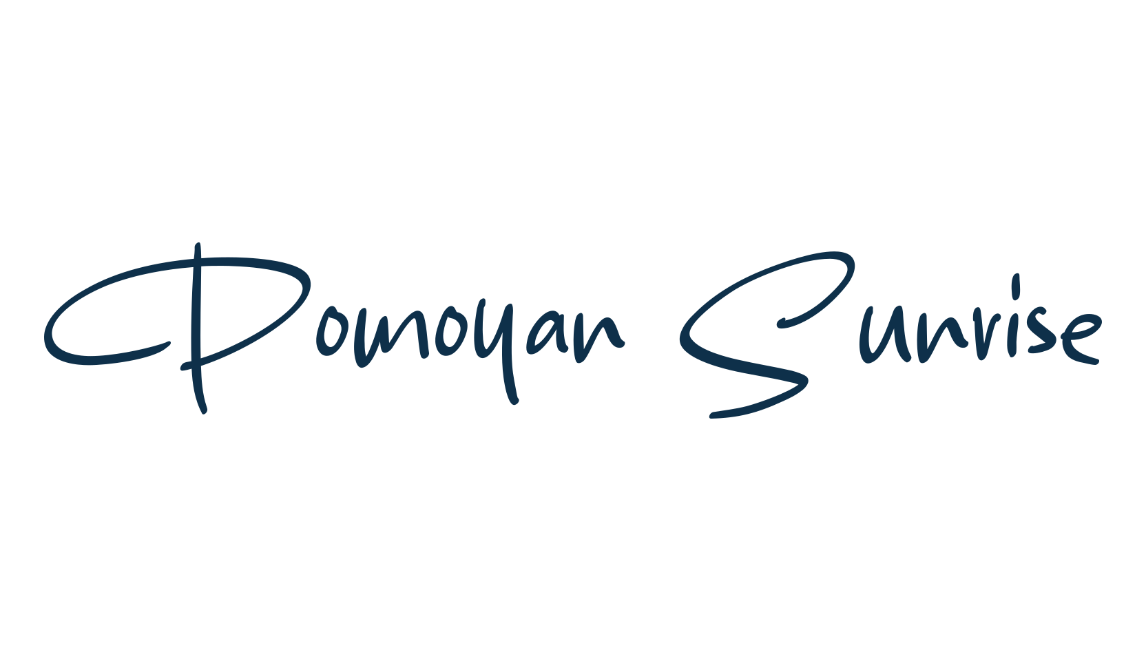 Pomoyan Sunrise, script handwritten fancy decorative calligraphy font preview