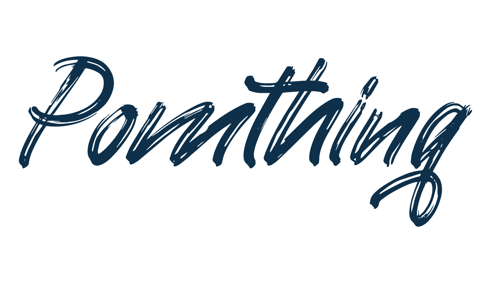 Pomthinq, brush font preview