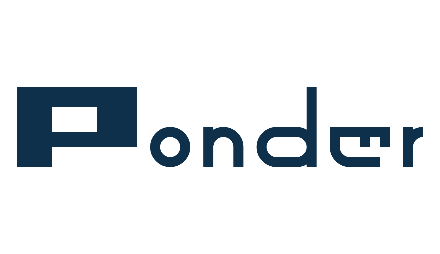 Ponder, fancy various techno sci-fi font preview