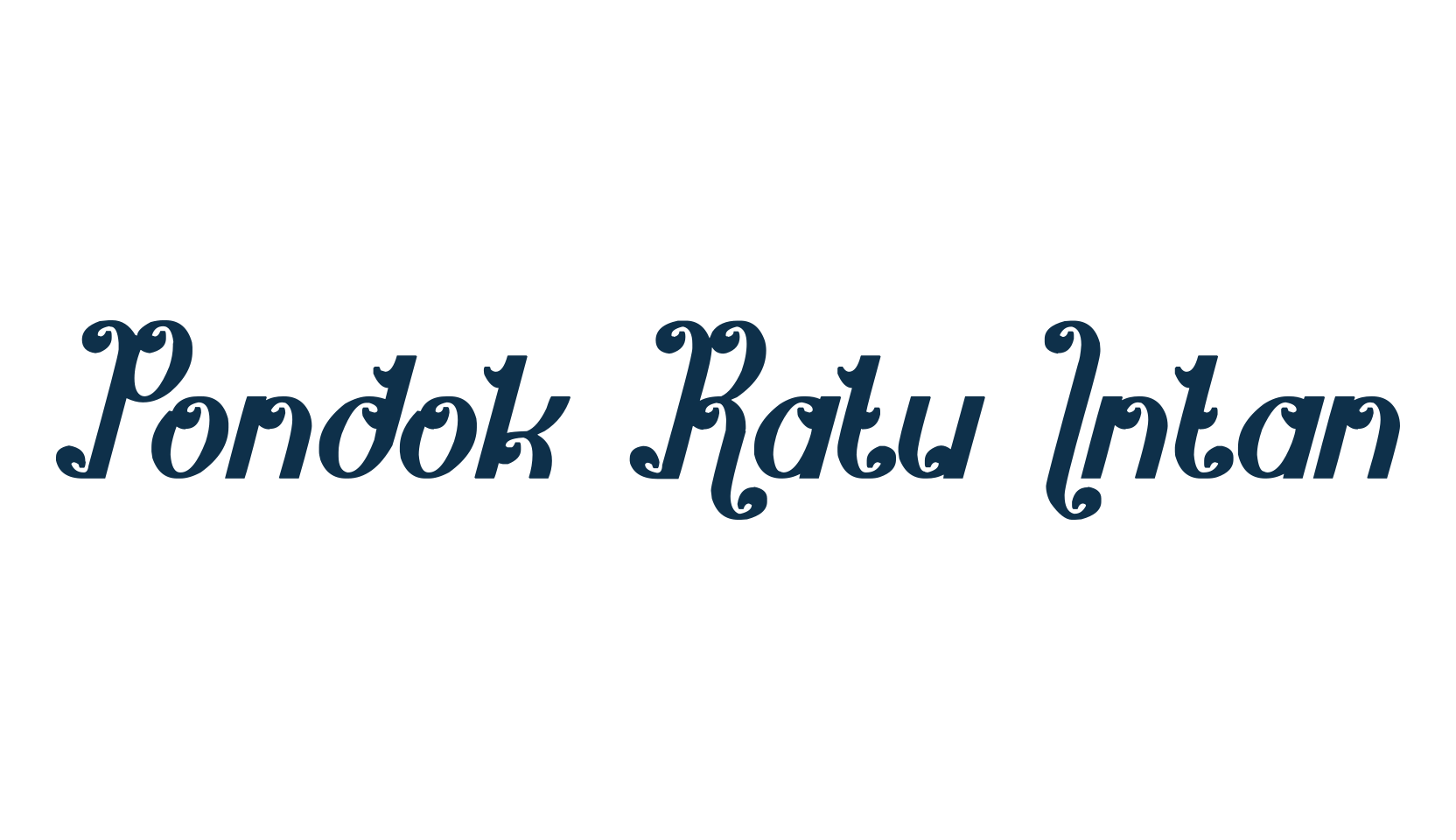 Pondok Ratu Intan, fancy various foreign look font preview