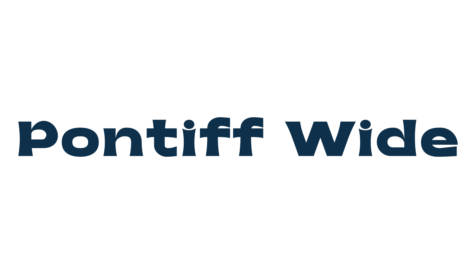 Pontiff Wide, various font preview