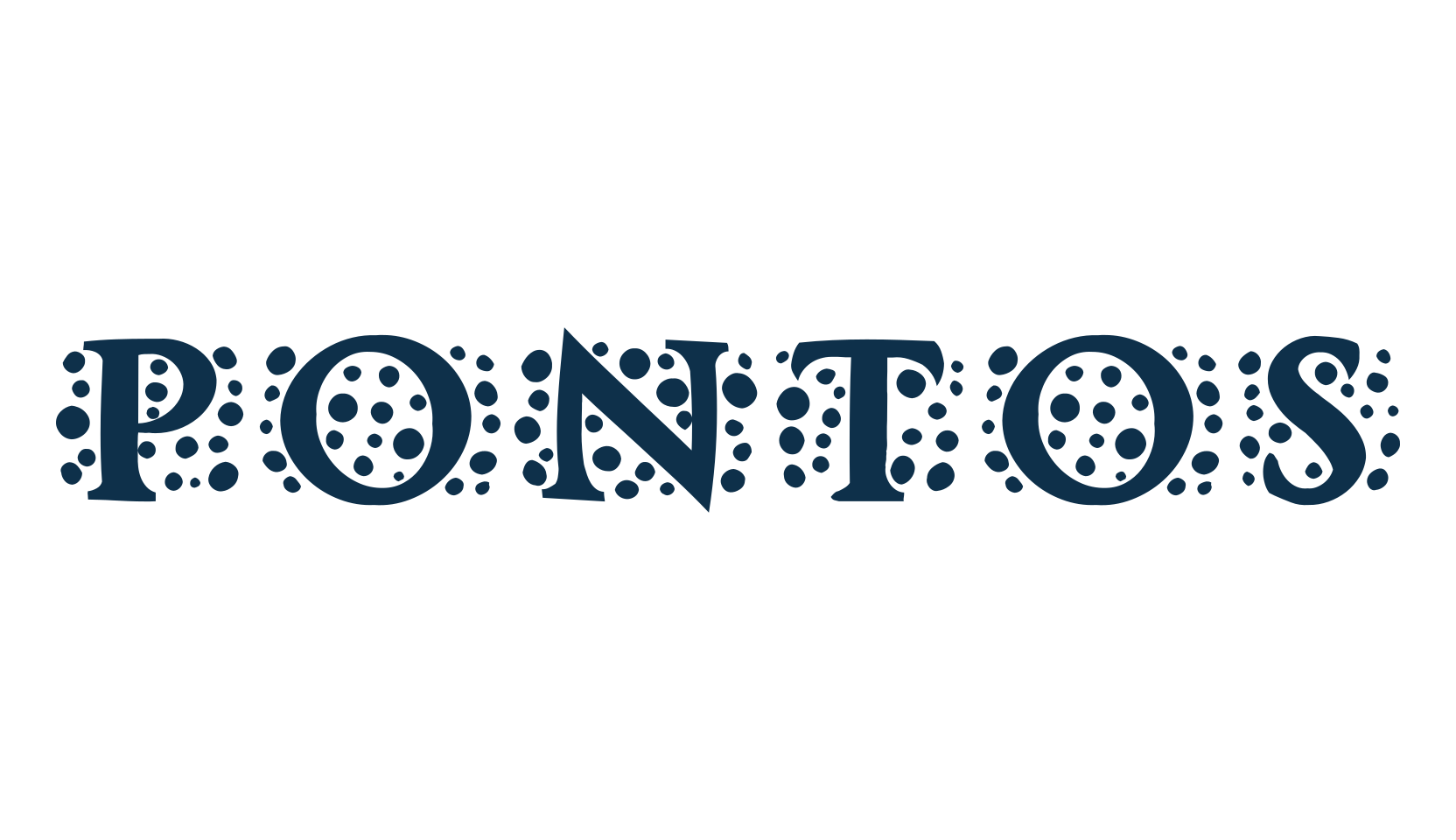 Pontos, fancy decorative font preview