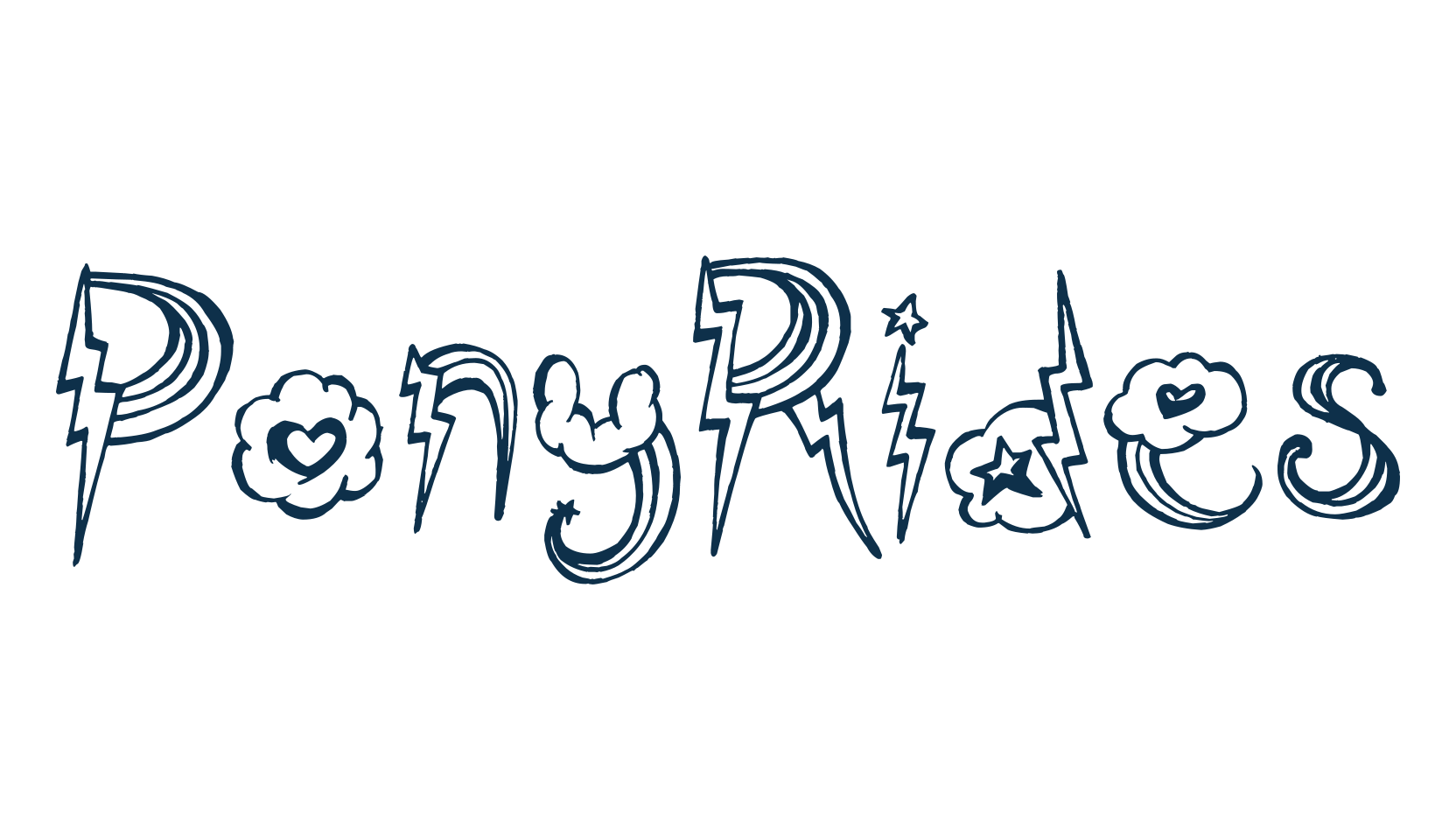 PonyRides, fancy decorative font preview