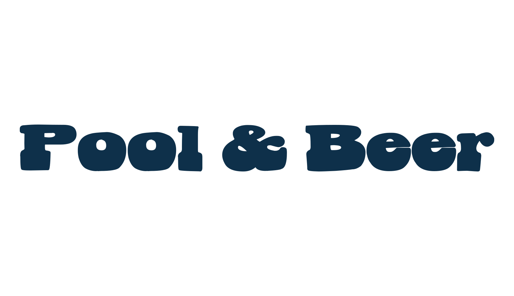Pool & Beer, groovy font preview