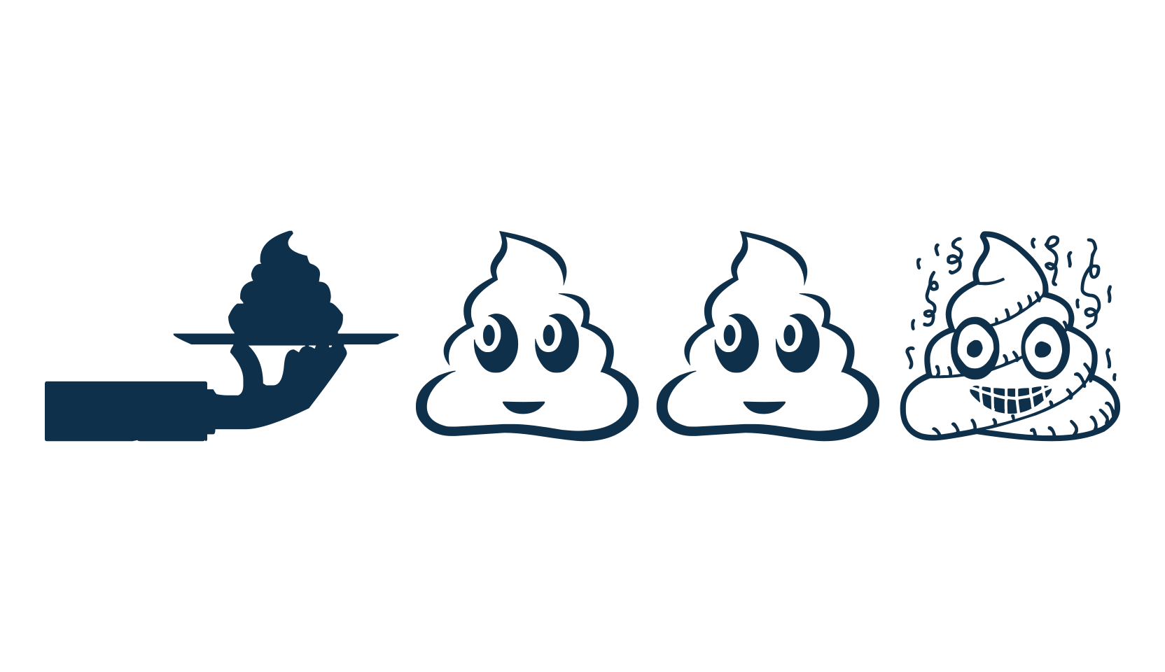 Poop, fancy decorative font preview
