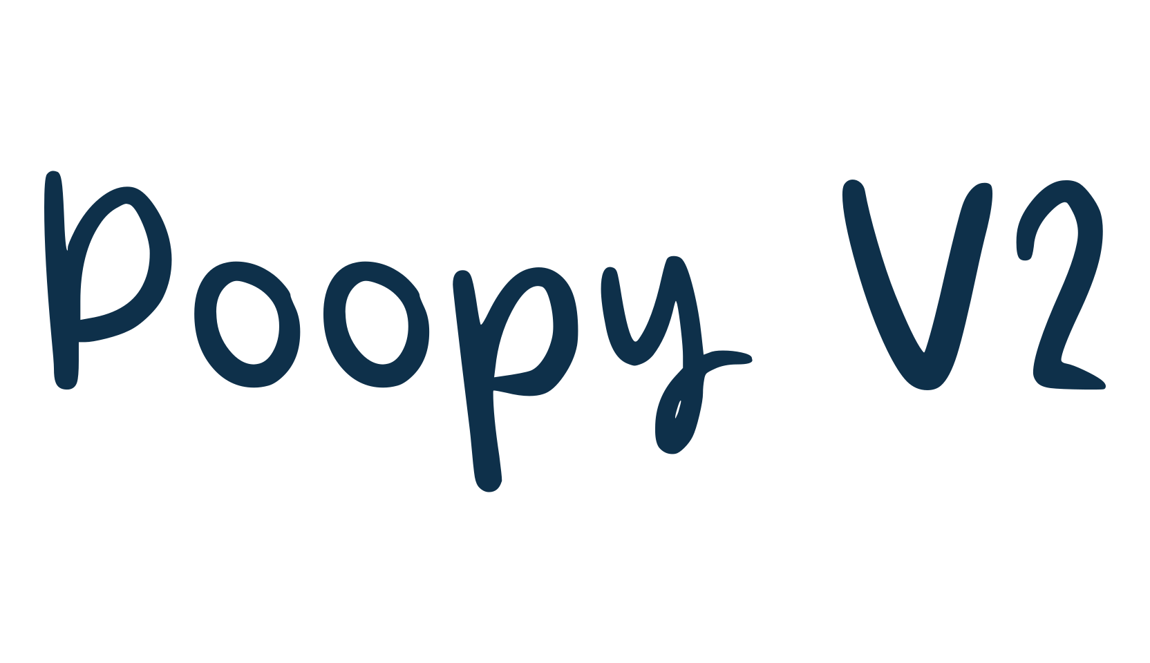 Poopy V2, script handwritten fancy decorative calligraphy font preview