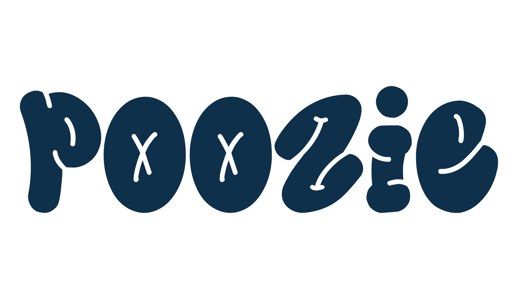 Poozie, script graffiti fancy decorative calligraphy font preview
