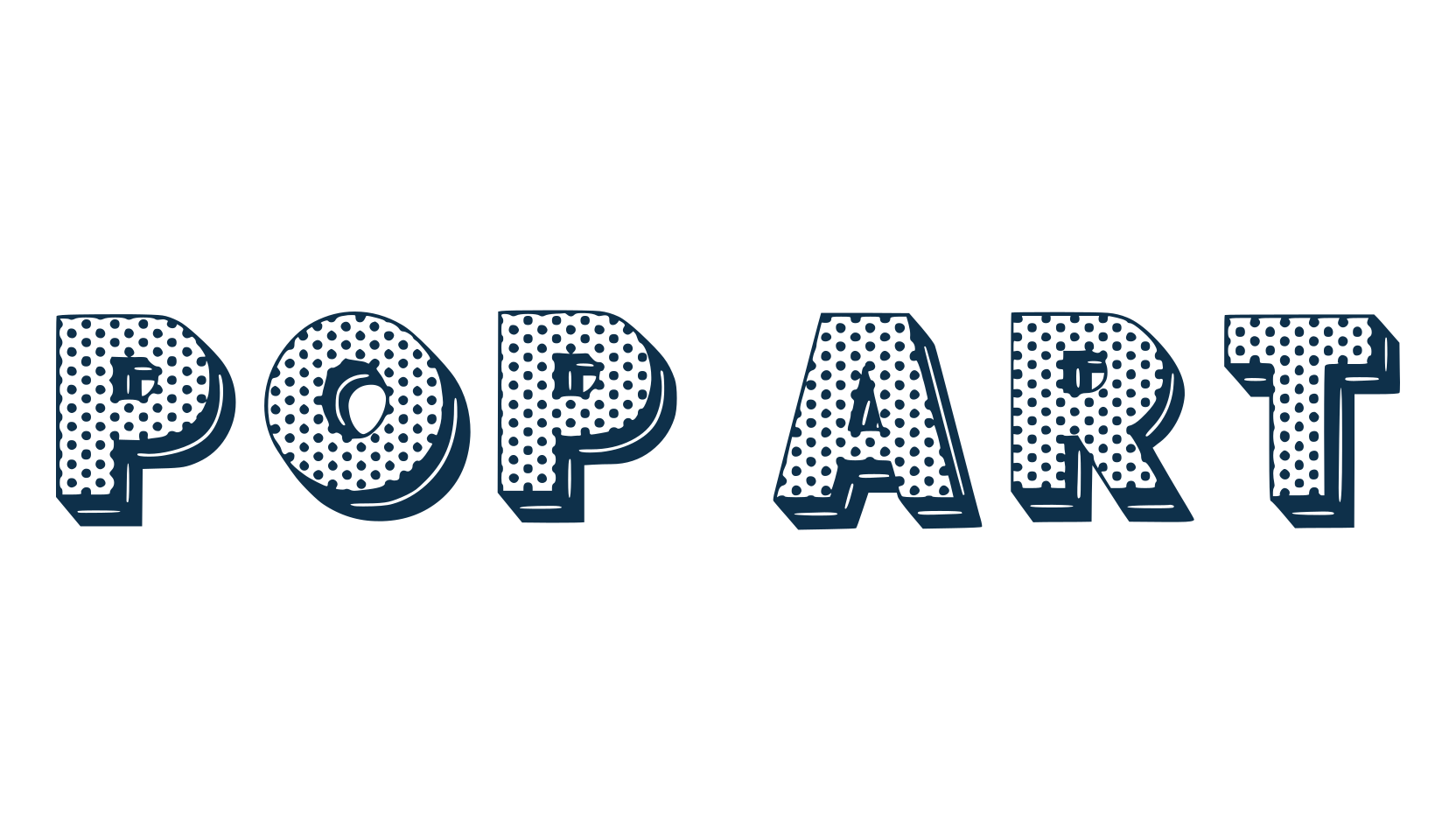 Pop Art, fancy decorative font preview