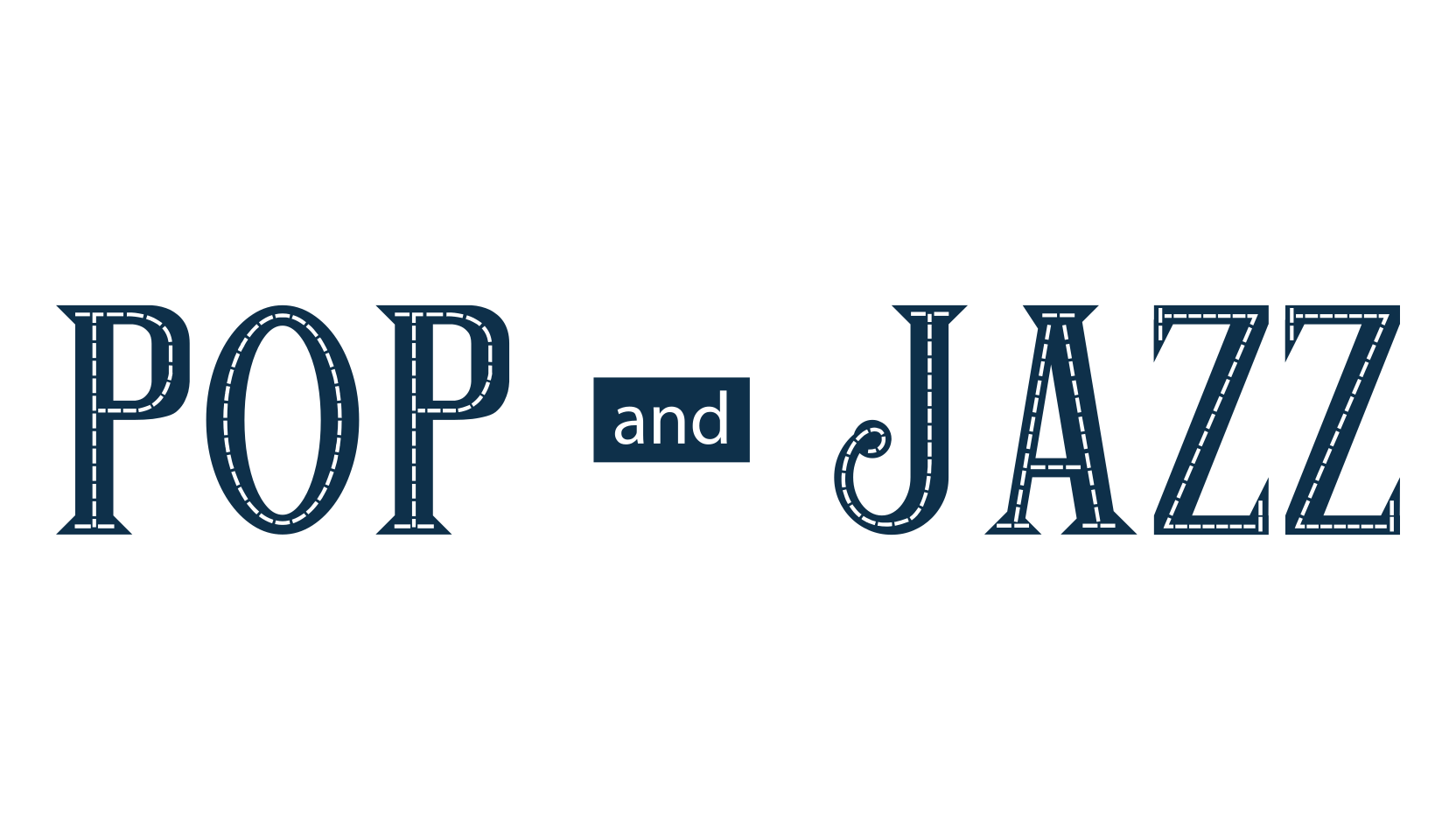 Pop & Jazz, fancy decorative font preview