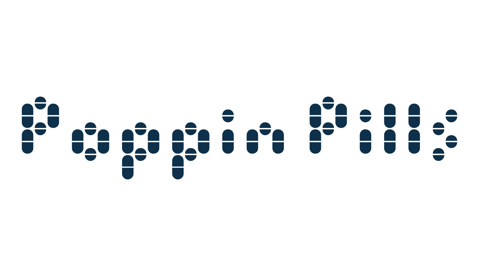 Poppin Pills, fancy groovy decorative font preview