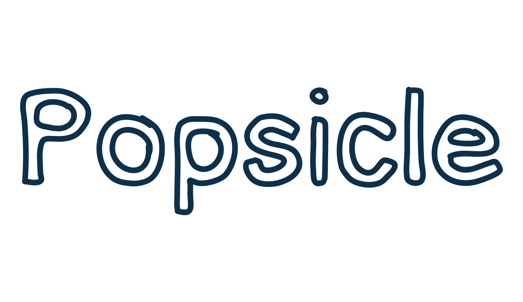 Popsicle, various font preview